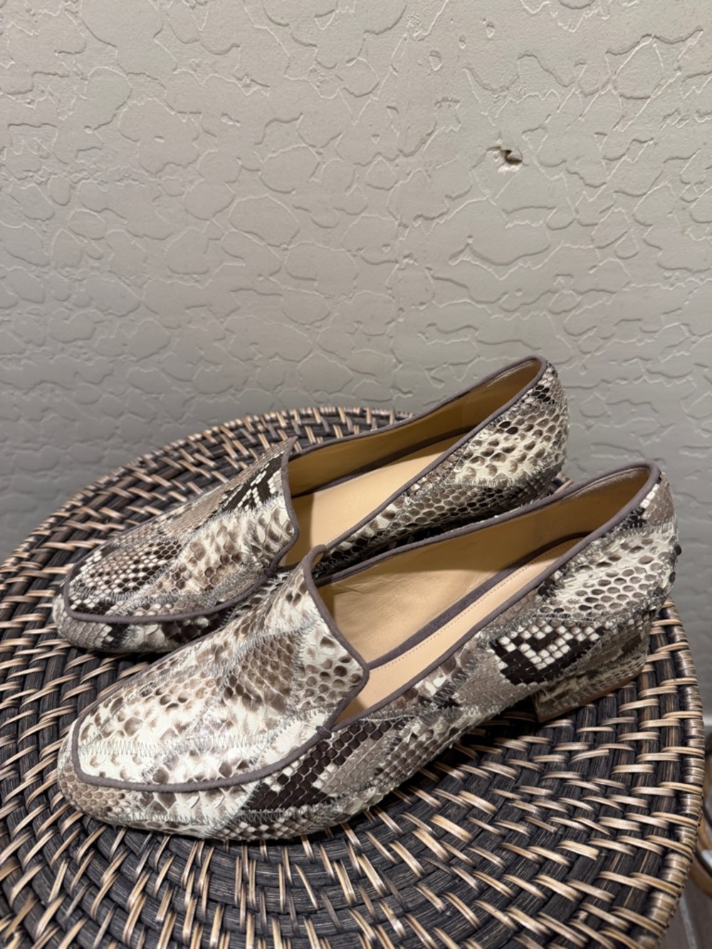 Alexandre Birman Snakeskin heels shoes size 37